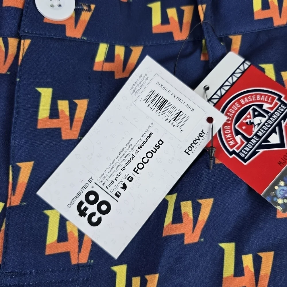 NWT Las Vegas Aviators Tripel A Shorts All Over Print Sz 40